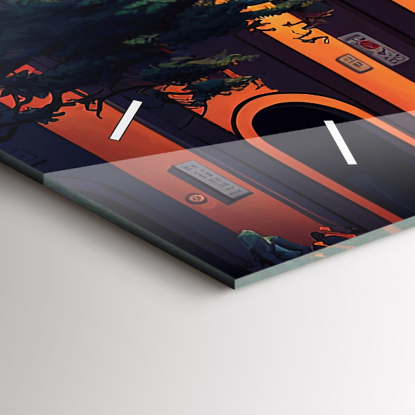 Horizontale Uhr mit motiv Brücke von San Francisco