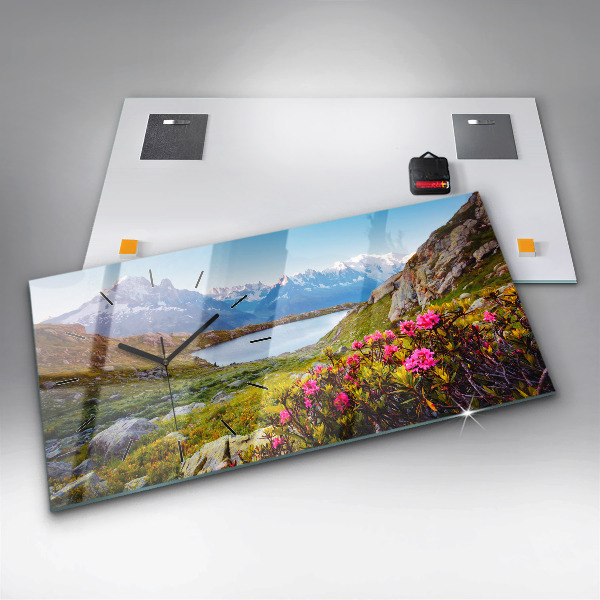 Horizontale Uhr mit motiv Gletscher Mont Blanc Chamonix