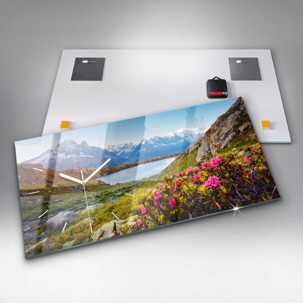 Horizontale Uhr mit motiv Gletscher Mont Blanc Chamonix