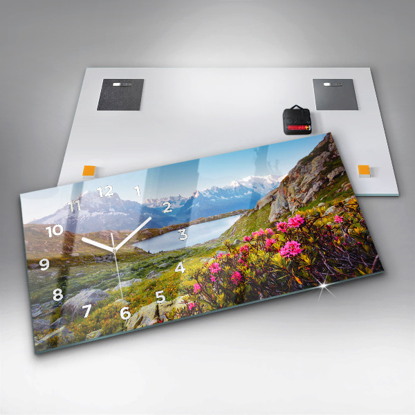 Horizontale Uhr mit motiv Gletscher Mont Blanc Chamonix