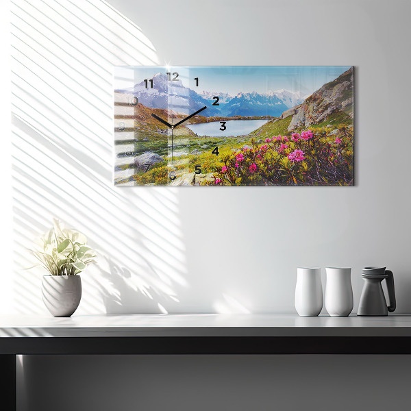 Horizontale Uhr mit motiv Gletscher Mont Blanc Chamonix