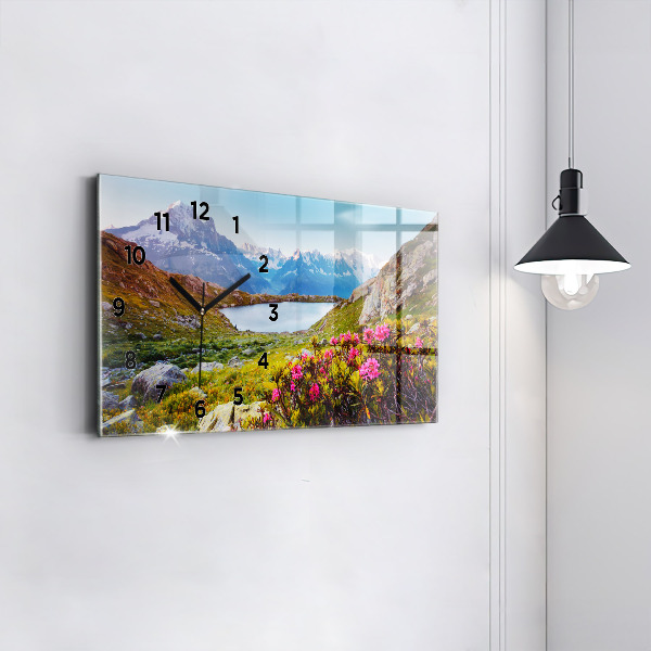 Horizontale Uhr mit motiv Gletscher Mont Blanc Chamonix