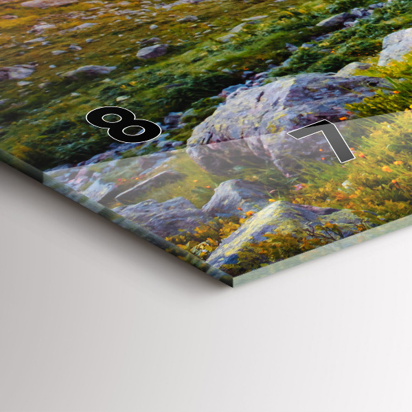 Horizontale Uhr mit motiv Gletscher Mont Blanc Chamonix