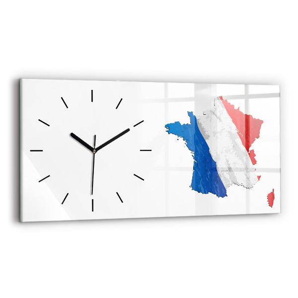 Horizontale Uhr Flagge von Frankreich