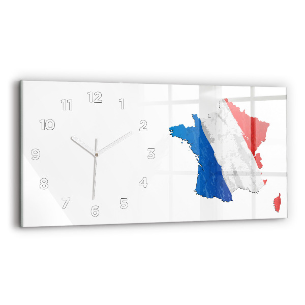 Horizontale Uhr Flagge von Frankreich