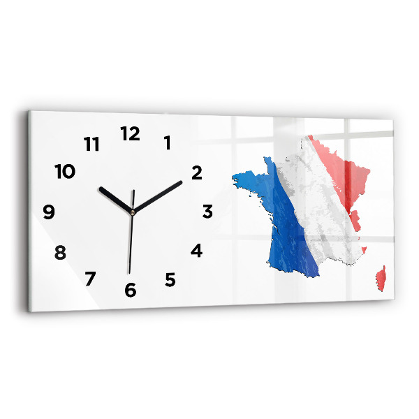 Horizontale Uhr Flagge von Frankreich