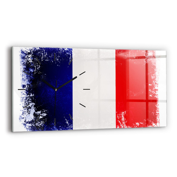 Horizontale Uhr Flagge von Frankreich