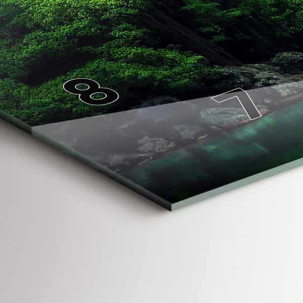 Horizontale Uhr mit motiv Naturlandschaft in Thailand