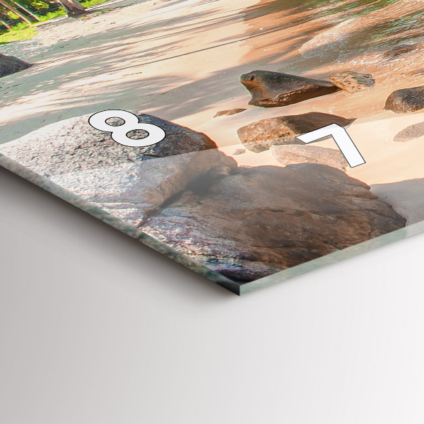 Horizontale Uhr mit motiv Schöner Strand in Thailand