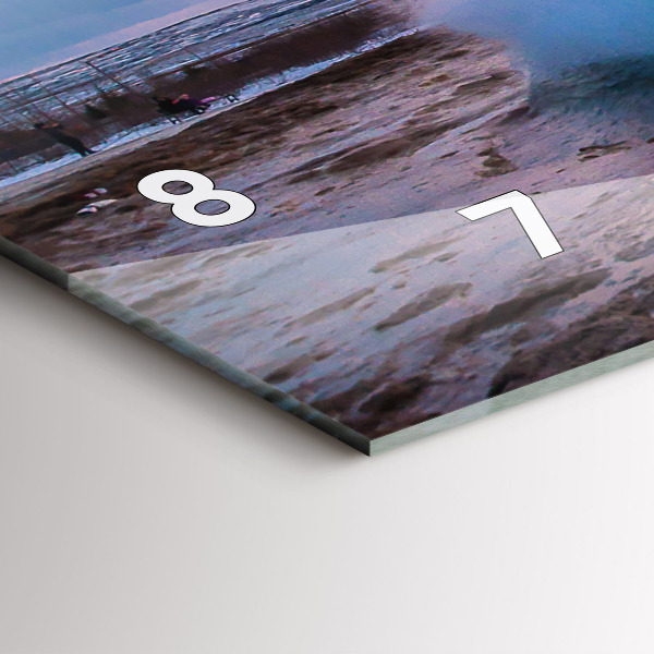 Horizontale Uhr Geysir auf der Insel Island