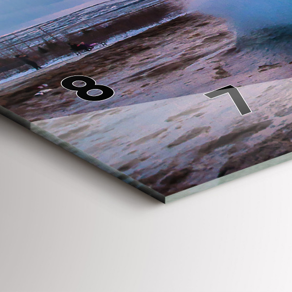 Horizontale Uhr Geysir auf der Insel Island