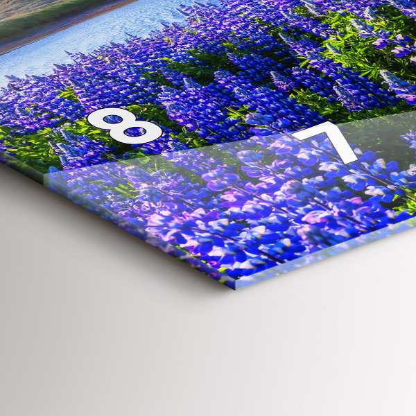 Horizontale Uhr Bergblick Island