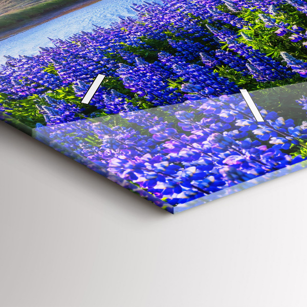 Horizontale Uhr Bergblick Island