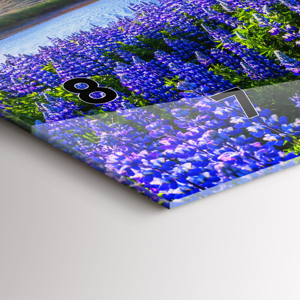 Horizontale Uhr Bergblick Island