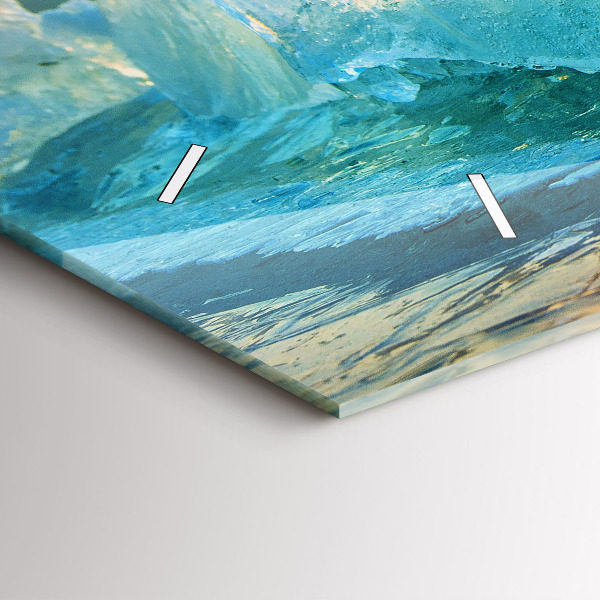 Horizontale Uhr mit motiv Eisberg und Sonnenaufgang