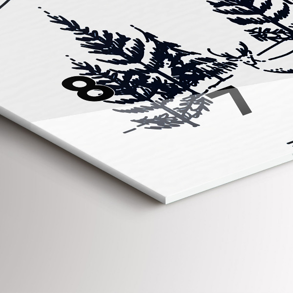 Horizontale Uhr Cartoon-Stadt