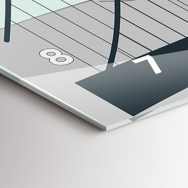 Horizontale Uhr mit motiv Grüne Brücke