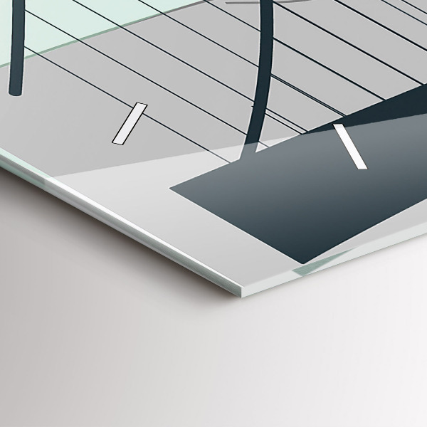 Horizontale Uhr mit motiv Grüne Brücke