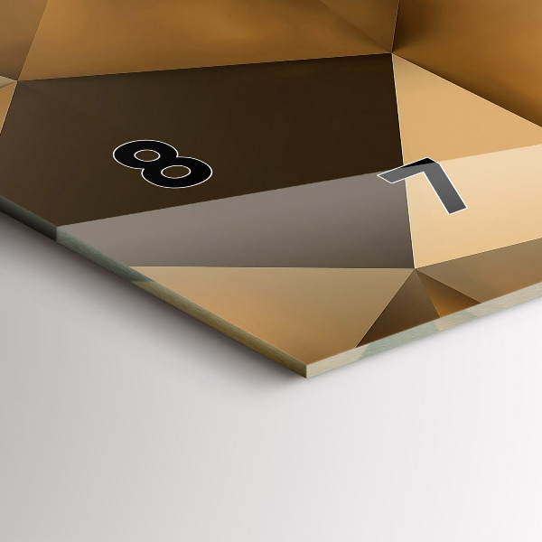 Horizontale Uhr Geometrische Textur