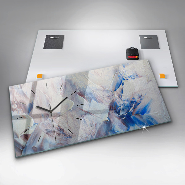 Horizontale Uhr mit motiv Abstrakte Farbe Textur