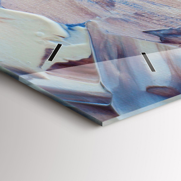 Horizontale Uhr mit motiv Abstrakte Farbe Textur