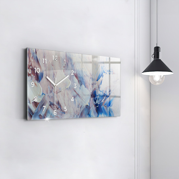 Horizontale Uhr mit motiv Abstrakte Farbe Textur