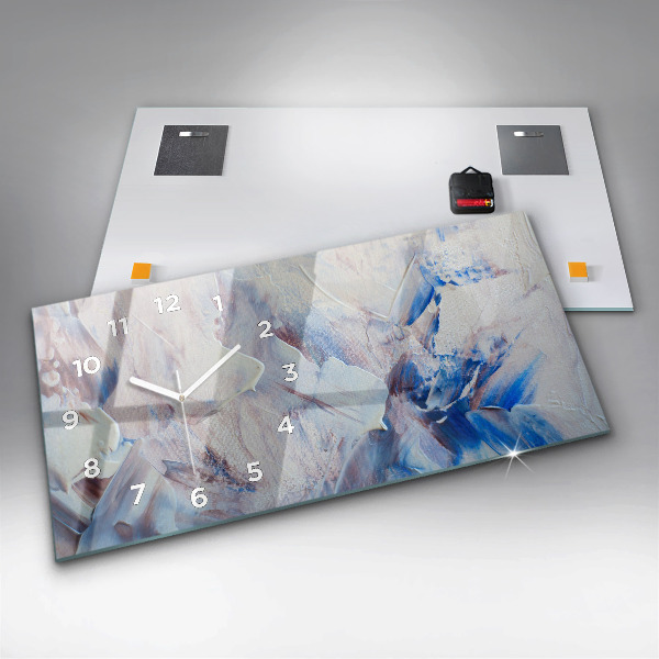 Horizontale Uhr mit motiv Abstrakte Farbe Textur