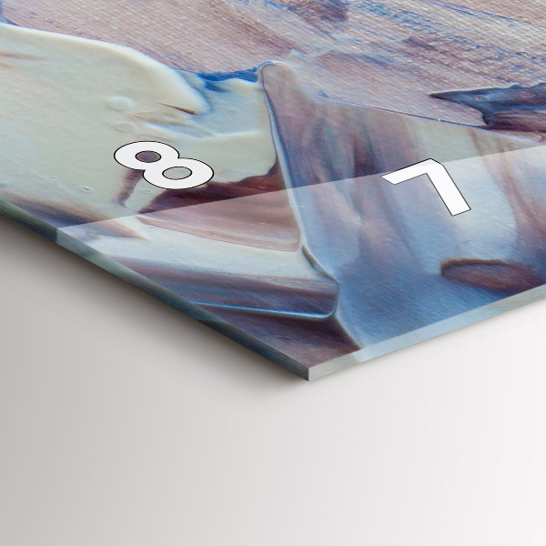 Horizontale Uhr mit motiv Abstrakte Farbe Textur