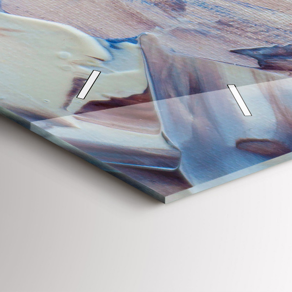 Horizontale Uhr mit motiv Abstrakte Farbe Textur