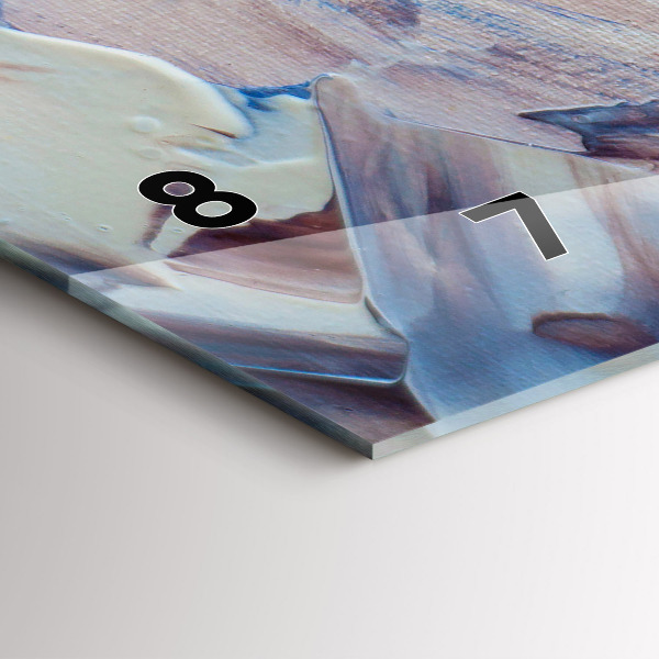 Horizontale Uhr mit motiv Abstrakte Farbe Textur