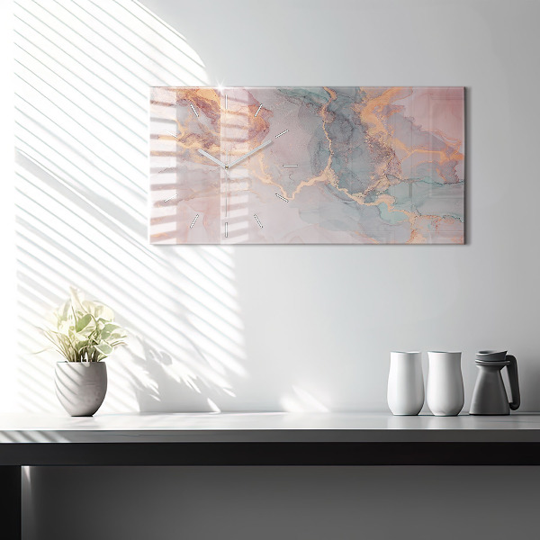 Horizontale Uhr Marmor Textur