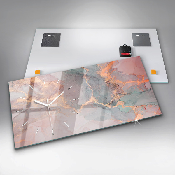 Horizontale Uhr Marmor Textur