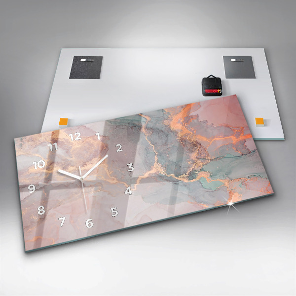 Horizontale Uhr Marmor Textur