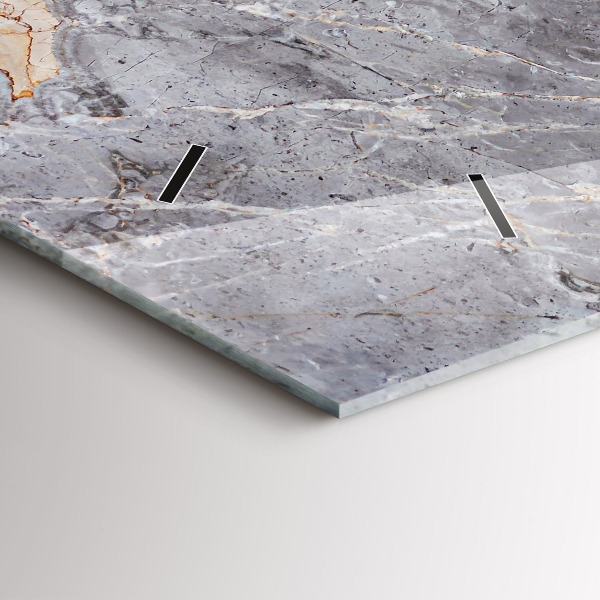 Horizontale Uhr Grauer Granit-Marmor-Stein