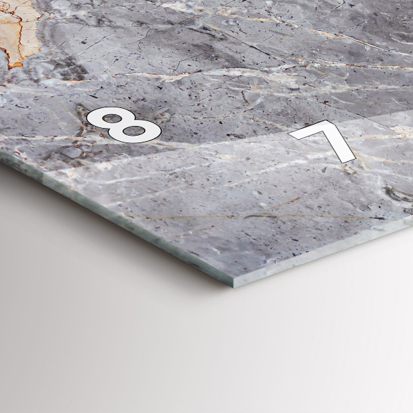 Horizontale Uhr Grauer Granit-Marmor-Stein