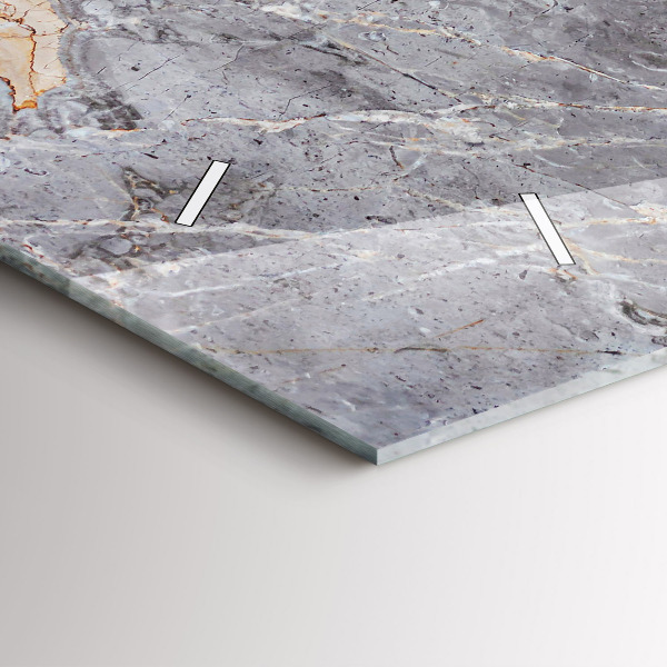 Horizontale Uhr Grauer Granit-Marmor-Stein