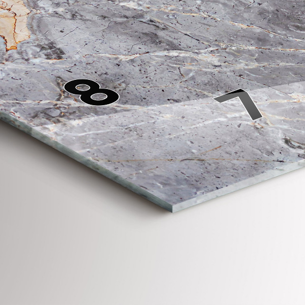 Horizontale Uhr Grauer Granit-Marmor-Stein