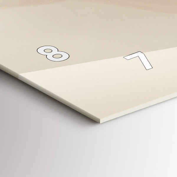 Horizontale Uhr mit motiv Moderne Kunst