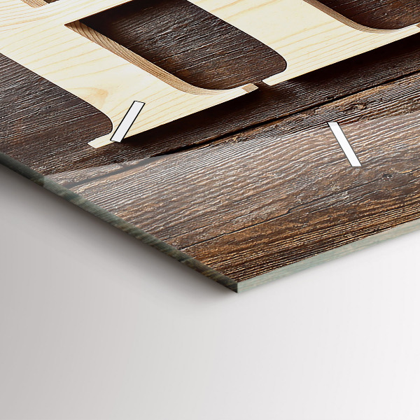 Horizontale Uhr Haus-Inschrift