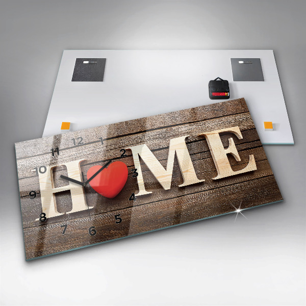 Horizontale Uhr Haus-Inschrift