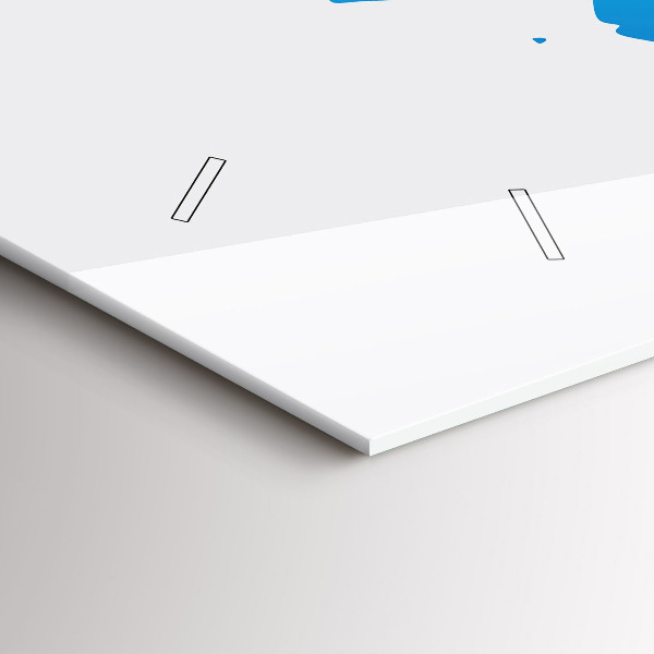 Horizontale Uhr mit motiv Weltkarte