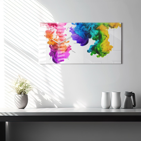 Horizontale Uhr mit motiv Regenbogen der Farben