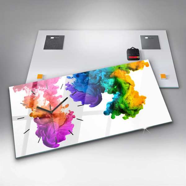 Horizontale Uhr mit motiv Regenbogen der Farben