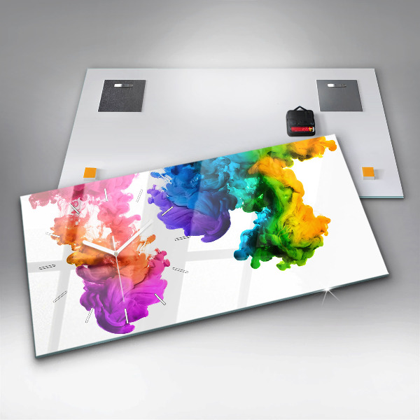 Horizontale Uhr mit motiv Regenbogen der Farben