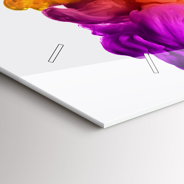 Horizontale Uhr mit motiv Regenbogen der Farben