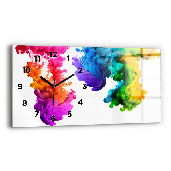 Horizontale Uhr mit motiv Regenbogen der Farben