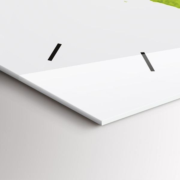 Horizontale Uhr Aquarellierte Weltkarte