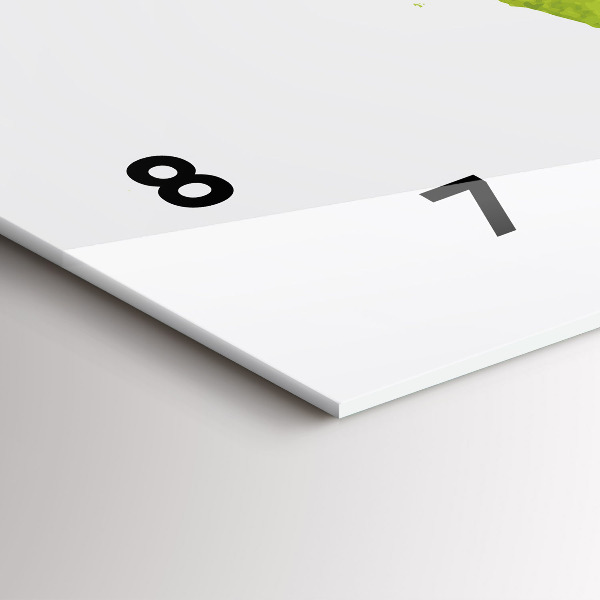 Horizontale Uhr Aquarellierte Weltkarte