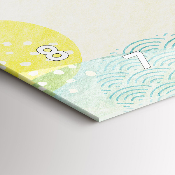 Horizontale Uhr Gemusterter Rahmen