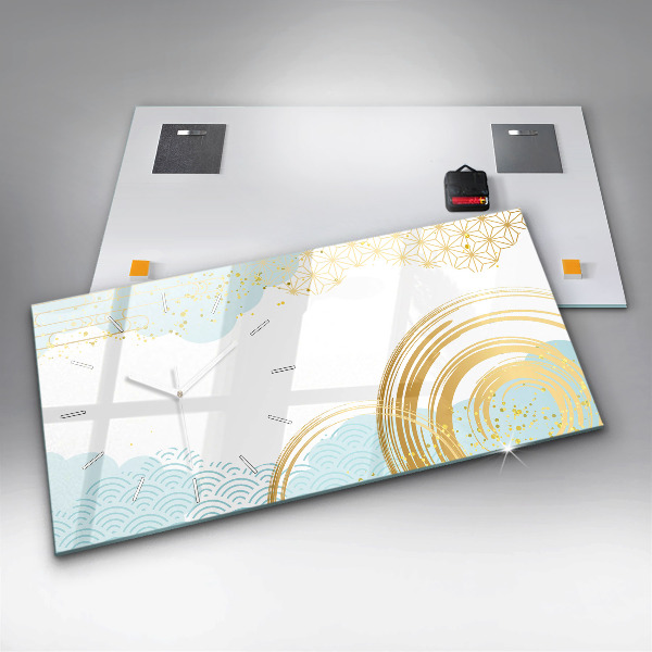 Horizontale Uhr mit motiv Dekoratives Muster